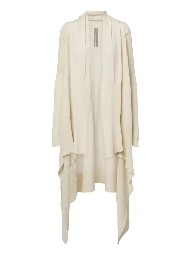 Asymmetric virgin wool cardigan Asymmetric virgin wool cardigan