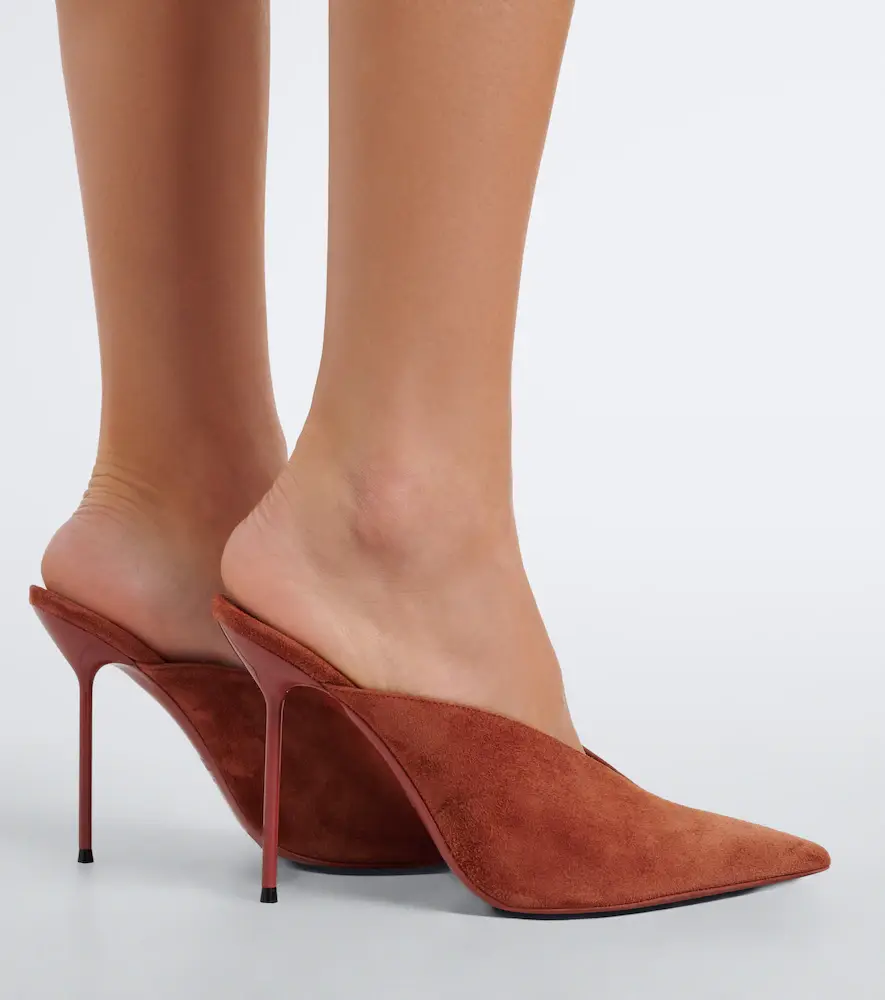 Paris Texas Lidia suede mules | Thumbnail 6 Paris Texas Lidia suede mules | Thumbnail 6
