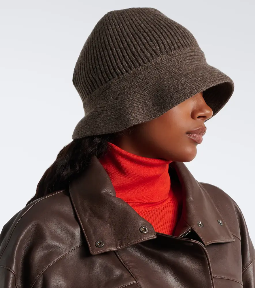 Nour Hammour Bruno cashmere and wool bucket hat | Thumbnail 4