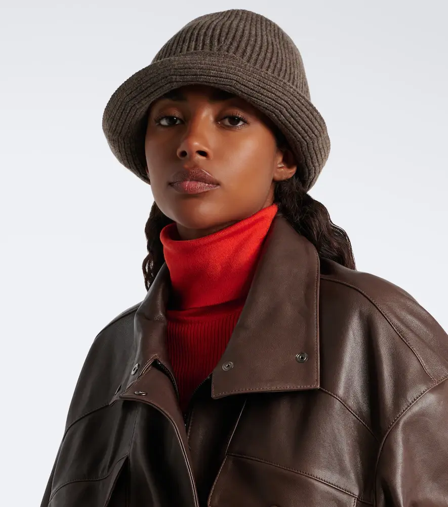 Nour Hammour Bruno cashmere and wool bucket hat | Thumbnail 5