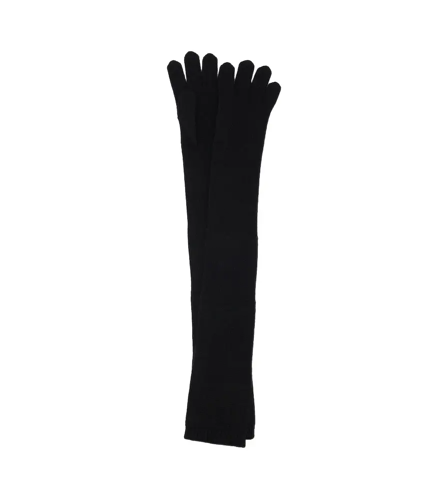 Nour Hammour Cashmere and wool gloves | Image 1 Nour Hammour Cashmere and wool gloves | Image 1