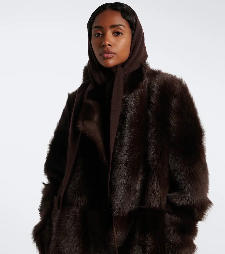 Nour Hammour Niale cashmere hood | Thumbnail 4