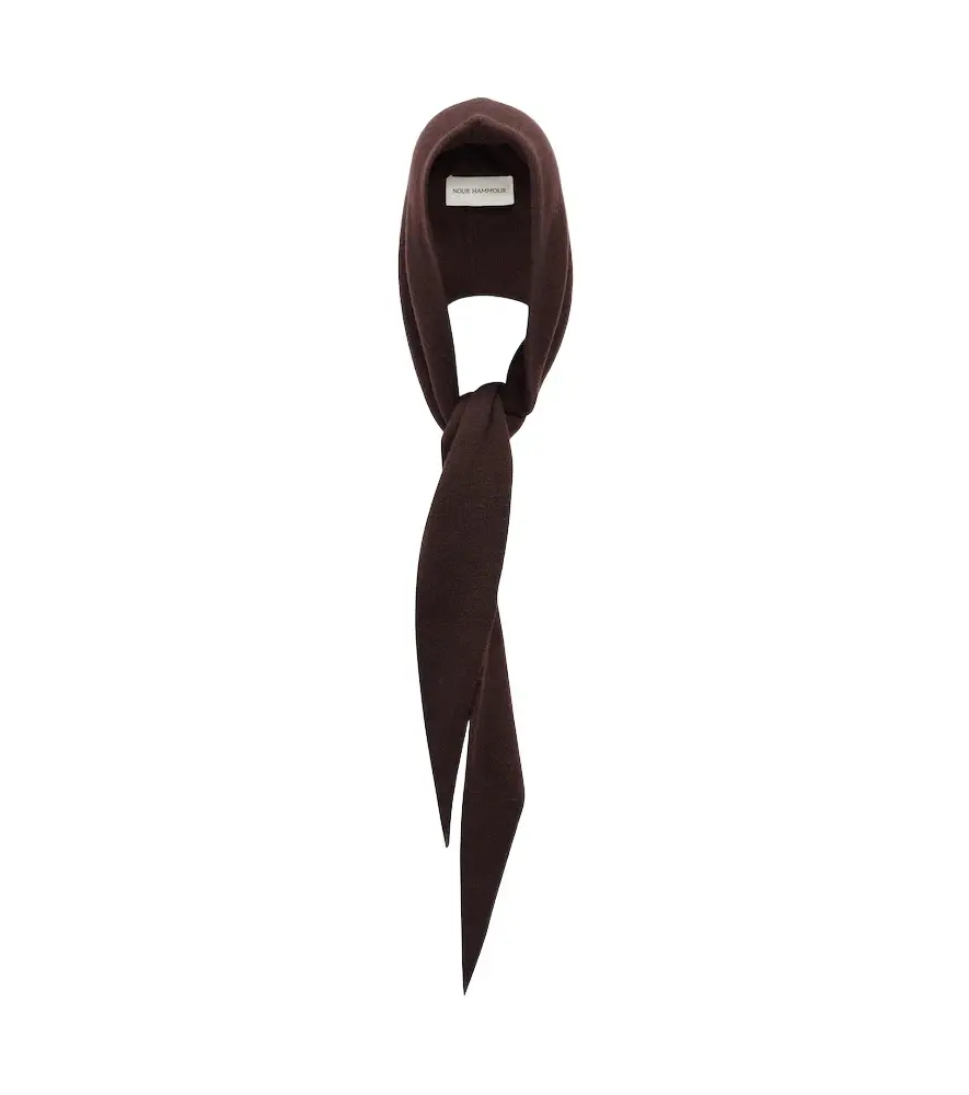 Nour Hammour Niale cashmere hood | Image 1 Nour Hammour Niale cashmere hood | Image 1