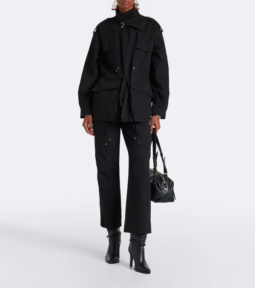 Isabel Marant Amandine pleated cotton-blend straight pants | Thumbnail 2 Isabel Marant Amandine pleated cotton-blend straight pants | Thumbnail 2