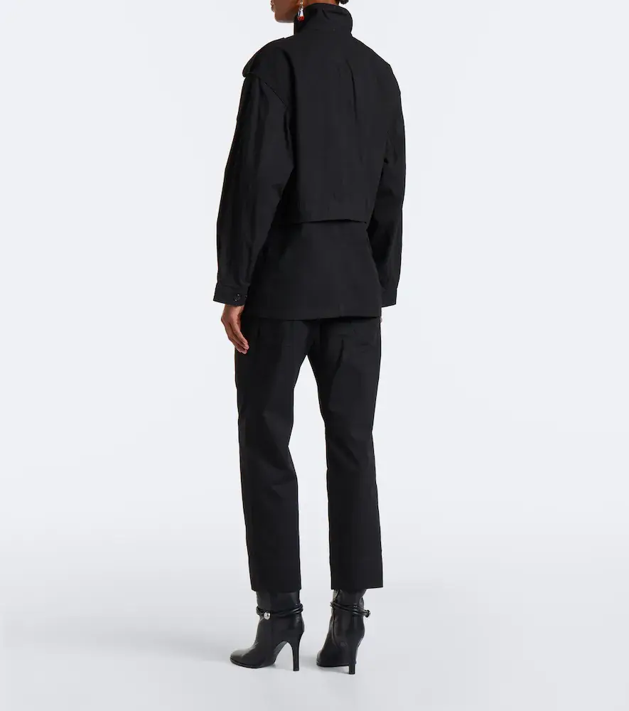 Isabel Marant Amandine pleated cotton-blend straight pants | Thumbnail 3 Isabel Marant Amandine pleated cotton-blend straight pants | Thumbnail 3