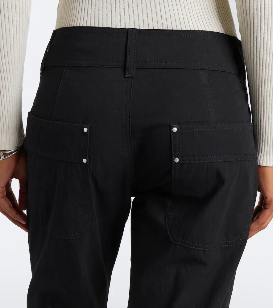 Isabel Marant Amandine pleated cotton-blend straight pants | Thumbnail 4 Isabel Marant Amandine pleated cotton-blend straight pants | Thumbnail 4