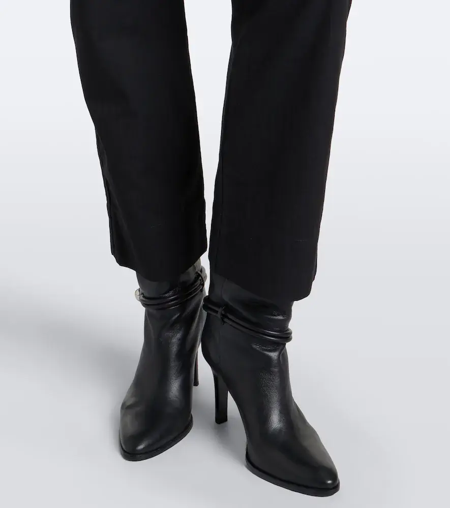 Isabel Marant Amandine pleated cotton-blend straight pants | Thumbnail 5 Isabel Marant Amandine pleated cotton-blend straight pants | Thumbnail 5