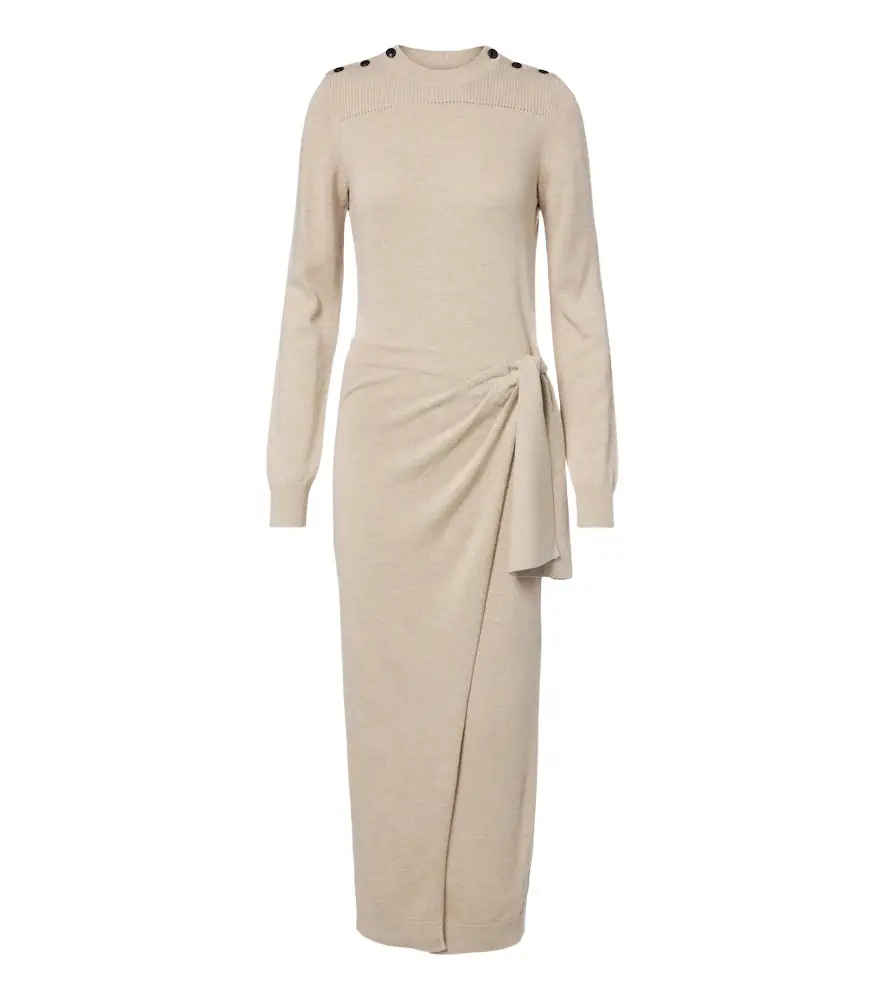 Isabel Marant Jozira draped sweater dress | Image 1 Isabel Marant Jozira draped sweater dress | Image 1