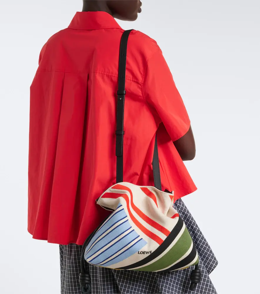 Loewe Flamenco Medium embroidered canvas clutch | Thumbnail 7 Loewe Flamenco Medium embroidered canvas clutch | Thumbnail 7