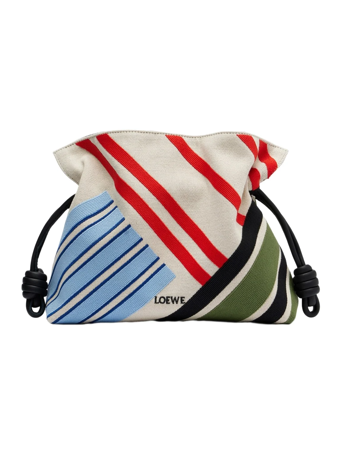 Loewe Flamenco Medium embroidered canvas clutch