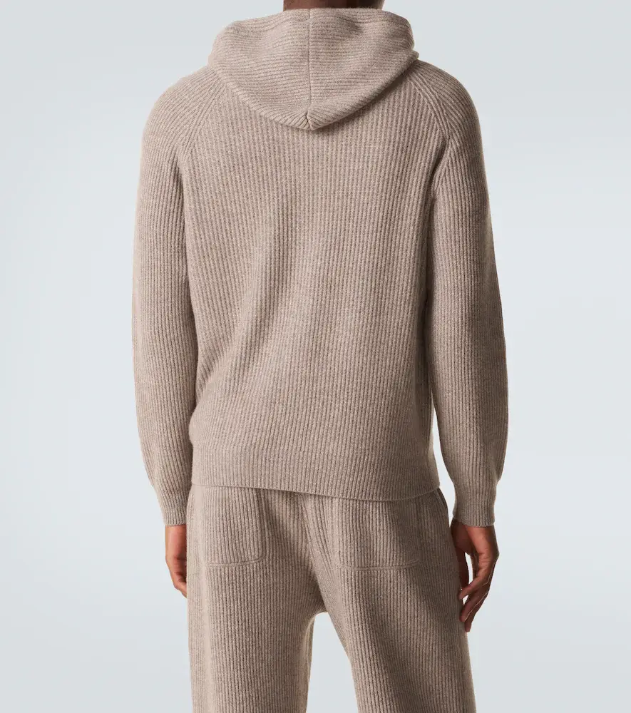 Brunello Cucinelli Ribbed-knit cashmere zip-up cardigan | Thumbnail 3 Brunello Cucinelli Ribbed-knit cashmere zip-up cardigan | Thumbnail 3