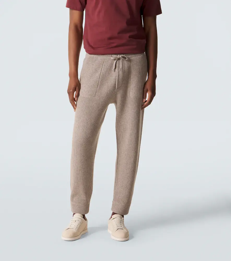 Brunello Cucinelli Ribbed-knit cashmere sweatpants | Thumbnail 2 Brunello Cucinelli Ribbed-knit cashmere sweatpants | Thumbnail 2