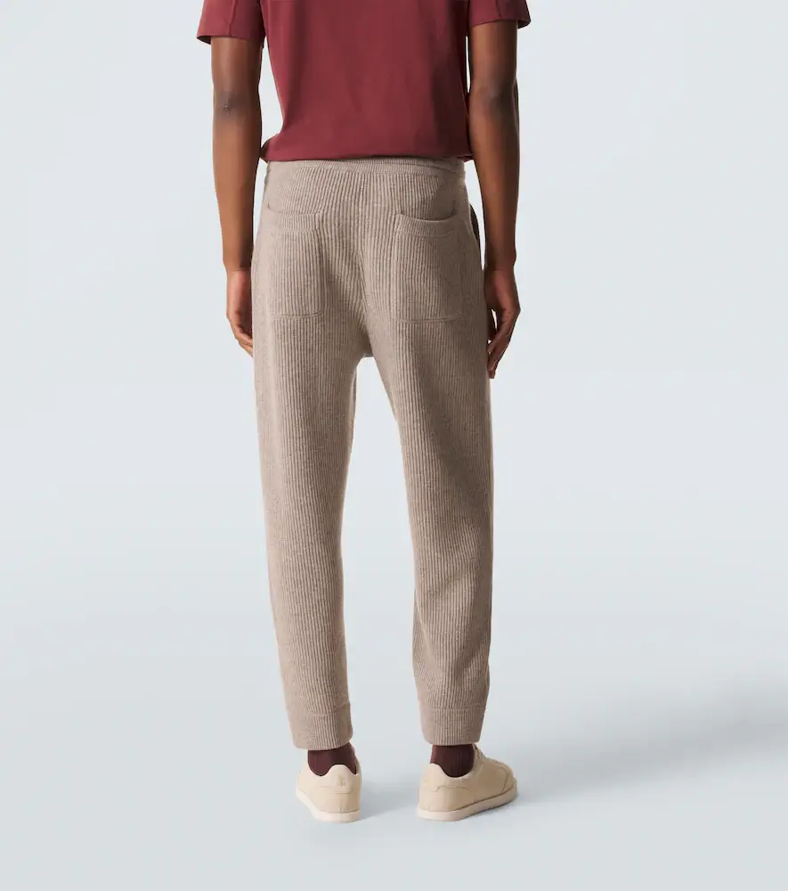 Brunello Cucinelli Ribbed-knit cashmere sweatpants | Thumbnail 4 Brunello Cucinelli Ribbed-knit cashmere sweatpants | Thumbnail 4
