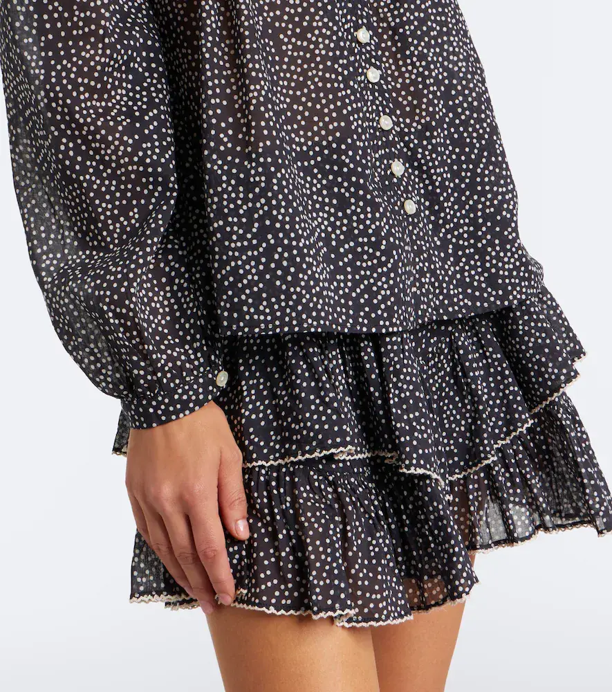 Marant Étoile Christa polka-dot cotton blouse | Thumbnail 2