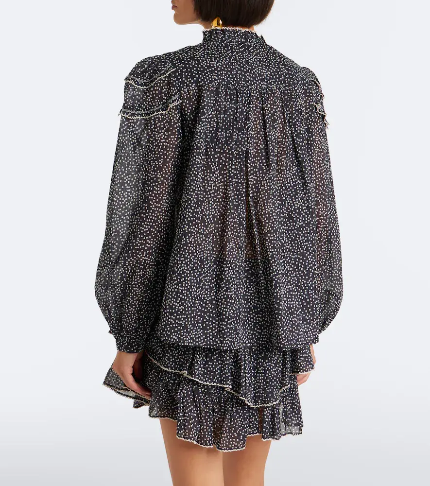 Marant Étoile Christa polka-dot cotton blouse | Thumbnail 7