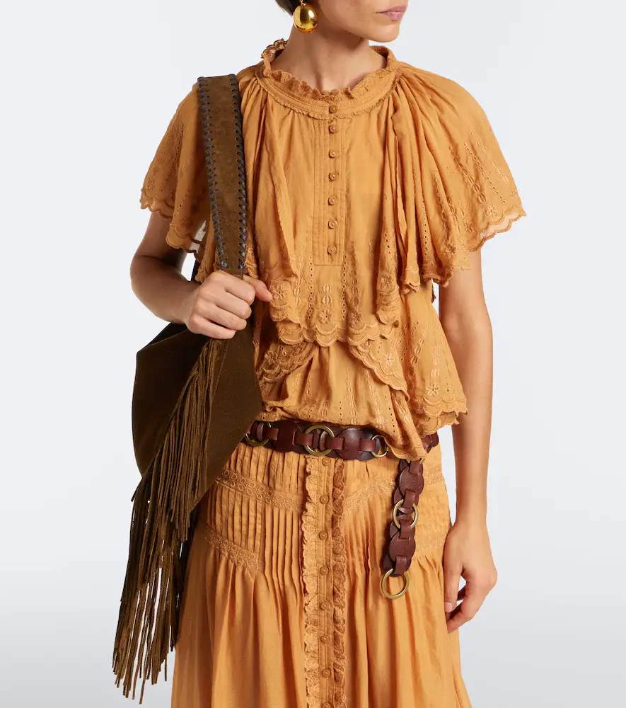 Marant Étoile Lorna embroidered cotton top | Thumbnail 7