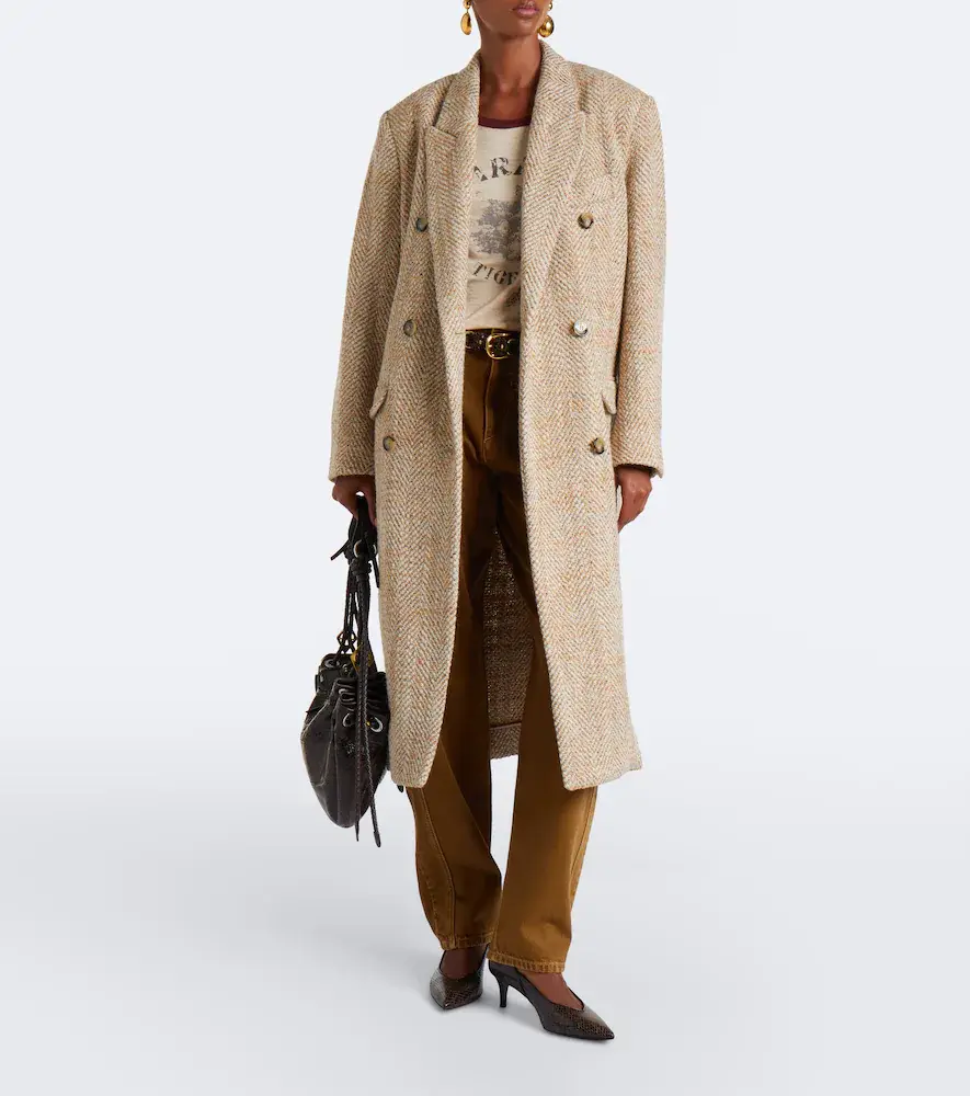 Marant Étoile Pilda herringbone double-breasted coat | Thumbnail 6 Marant Étoile Pilda herringbone double-breasted coat | Thumbnail 6
