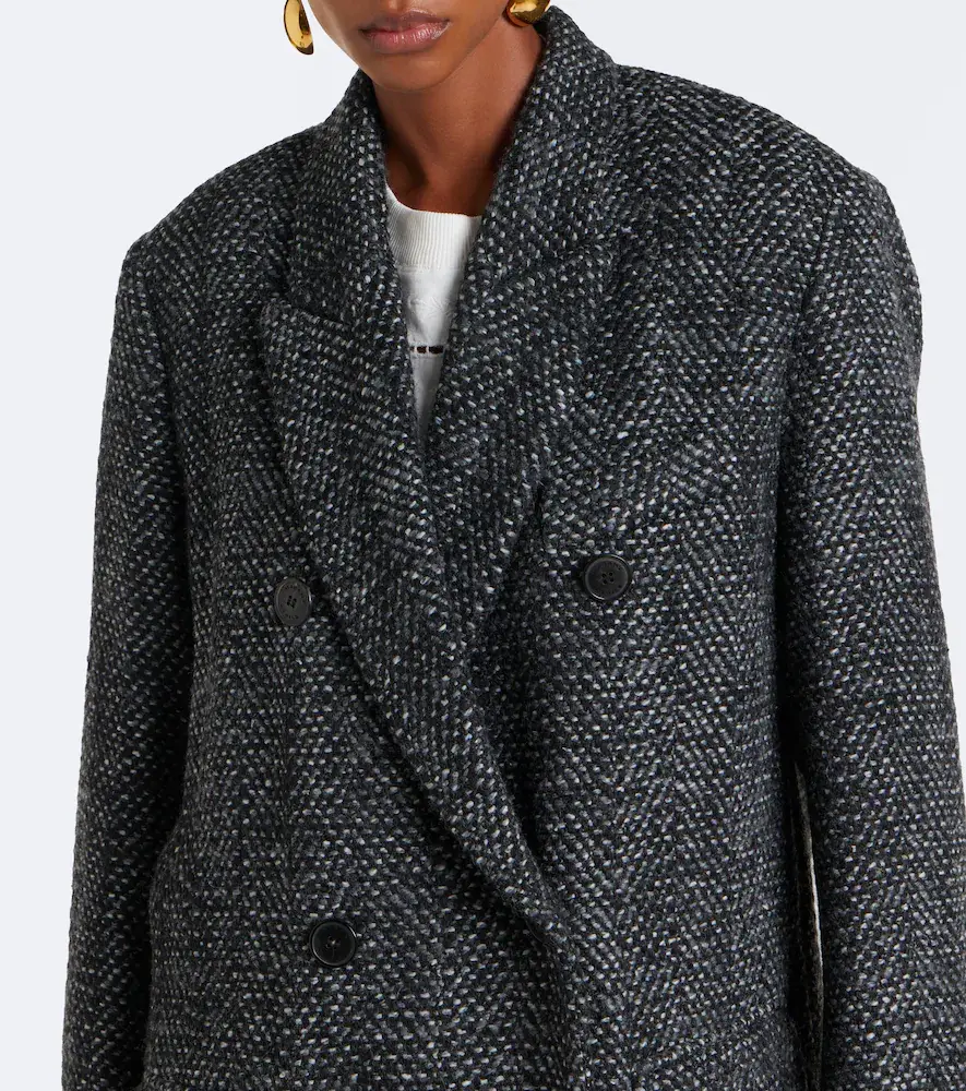 Marant Étoile Pilda herringbone double-breasted coat | Thumbnail 4 Marant Étoile Pilda herringbone double-breasted coat | Thumbnail 4