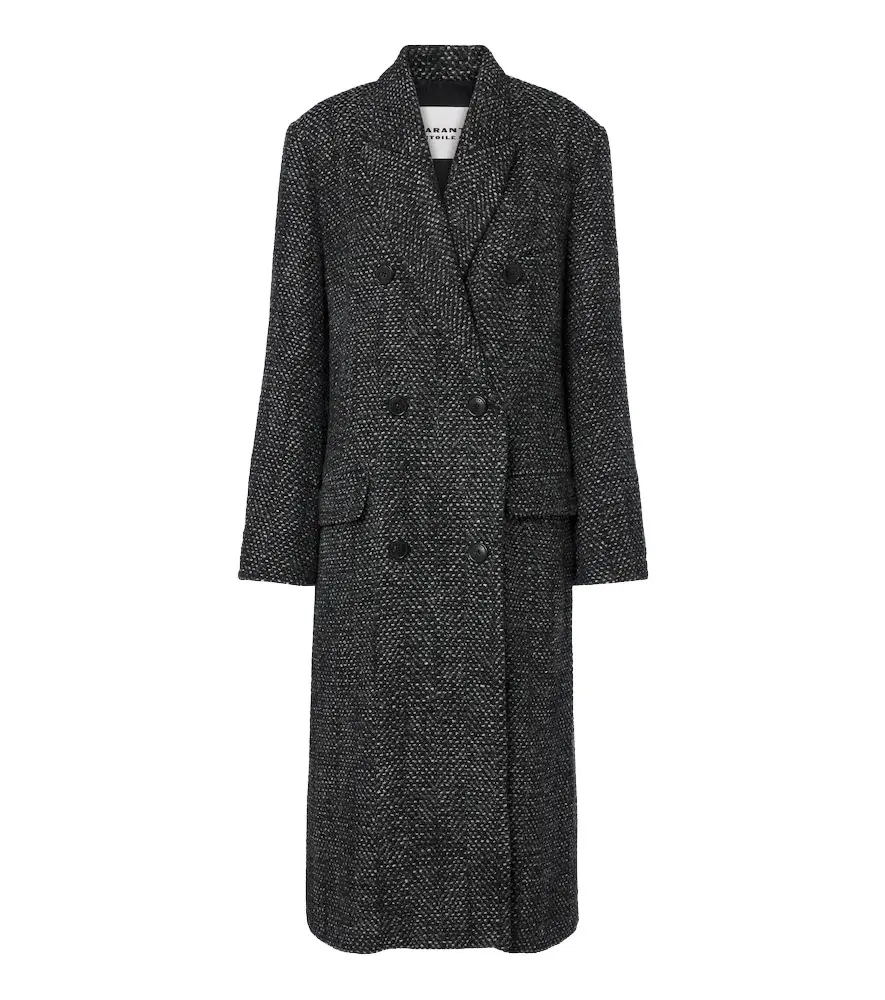 Marant Etoile Pilda herringbone double-breasted coat | Image 1 Marant Etoile Pilda herringbone double-breasted coat | Image 1