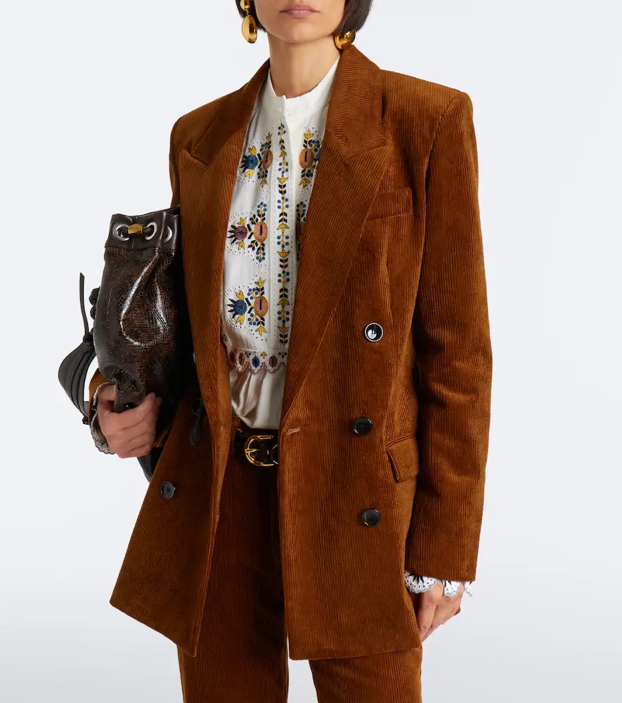 Marant Étoile Rasma cotton and linen corduroy blazer | Thumbnail 3