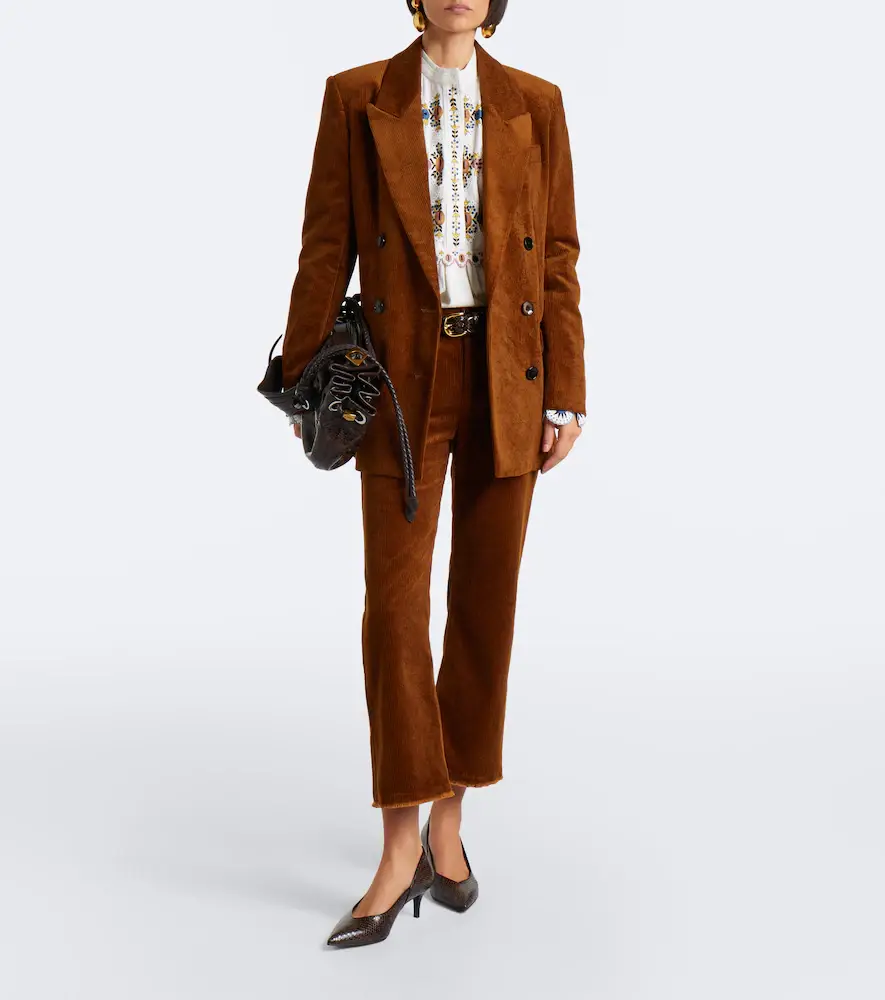 Marant Étoile Ruthie cropped corduroy straight pants | Thumbnail 4 Marant Étoile Ruthie cropped corduroy straight pants | Thumbnail 4