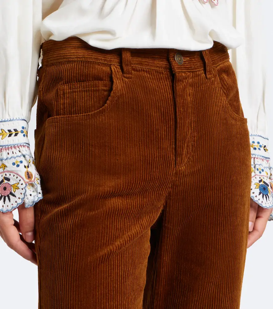 Marant Étoile Ruthie cropped corduroy straight pants | Thumbnail 5 Marant Étoile Ruthie cropped corduroy straight pants | Thumbnail 5