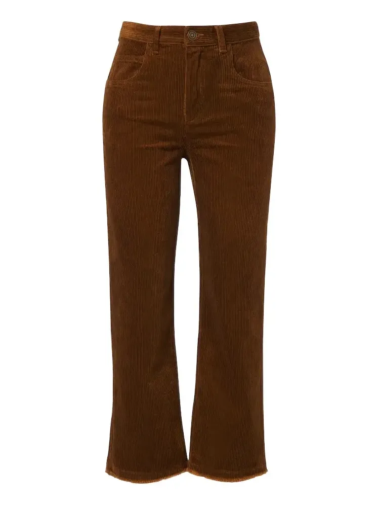 Ruthie cropped corduroy straight pants Ruthie cropped corduroy straight pants