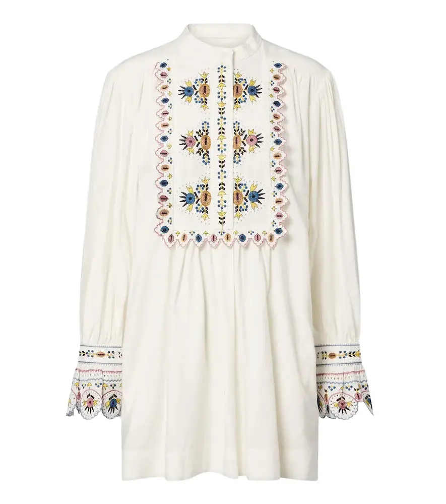 Marant Etoile Merva embroidered minidress | Image 1 Marant Etoile Merva embroidered minidress | Image 1