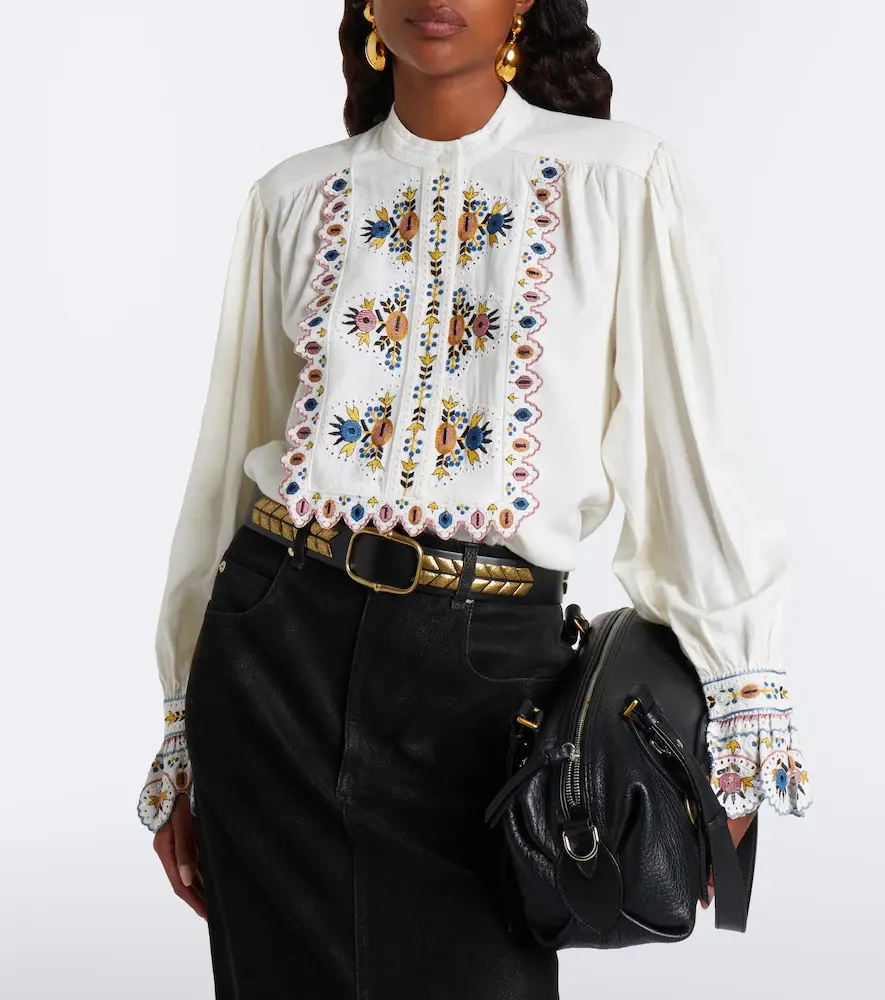Marant Étoile Monique embroidered blouse | Thumbnail 3 Marant Étoile Monique embroidered blouse | Thumbnail 3