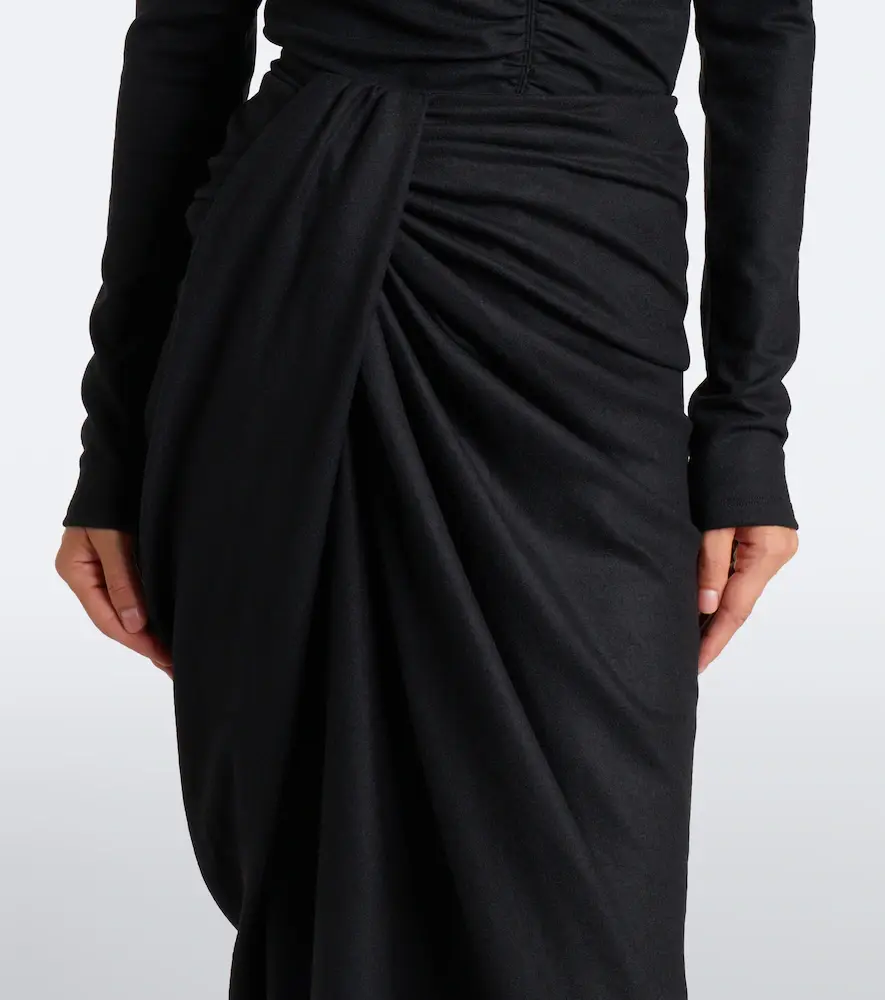 Marant Étoile Jeldia draped midi skirt | Thumbnail 4