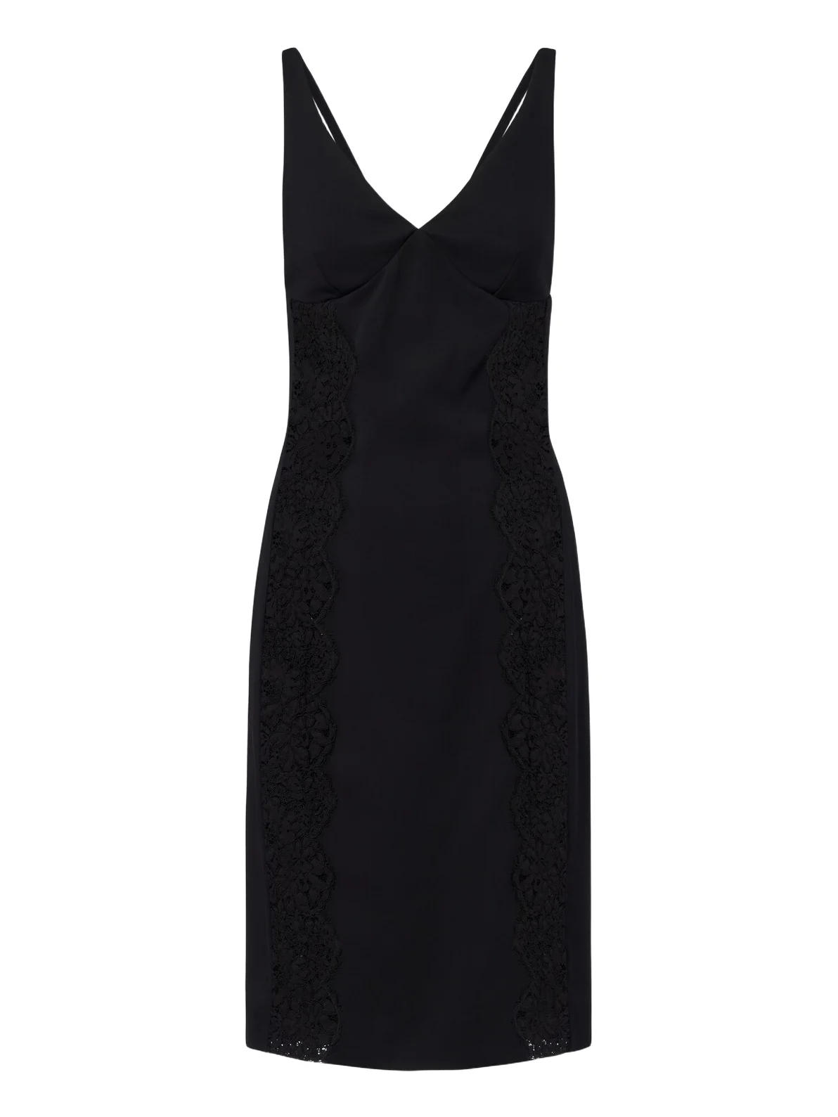 Lace-trimmed minidress