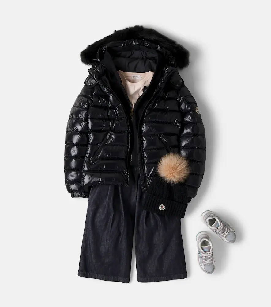 Moncler Enfant Cable-knit wool-blend beanie and scarf set | Thumbnail 4 Moncler Enfant Cable-knit wool-blend beanie and scarf set | Thumbnail 4