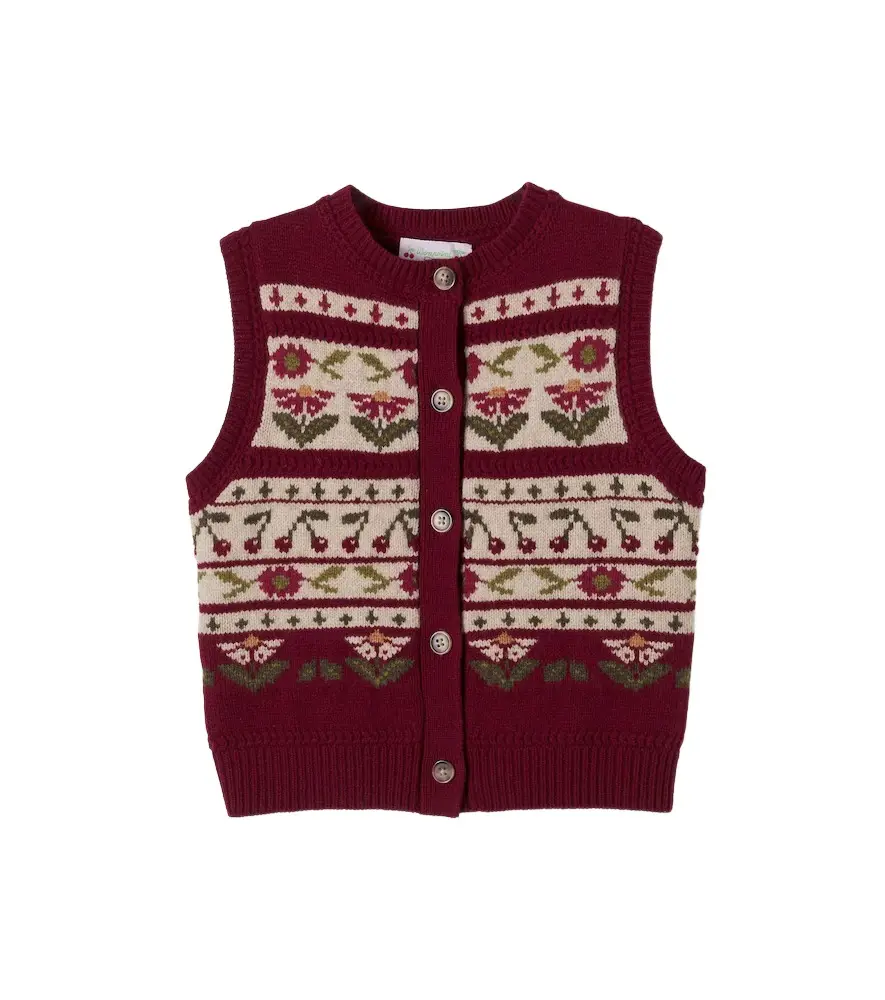 Bonpoint Meriam wool sweater vest | Image 1 Bonpoint Meriam wool sweater vest | Image 1