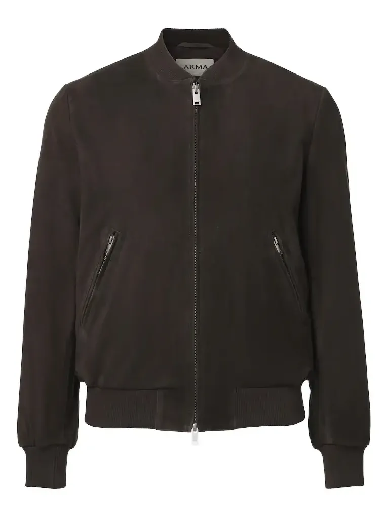 ARMA Didier suede bomber jacket