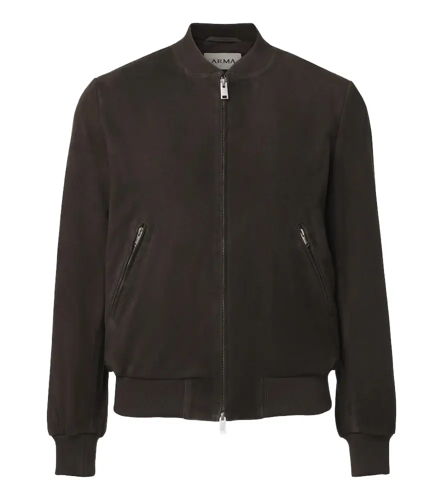 Didier suede bomber jacket