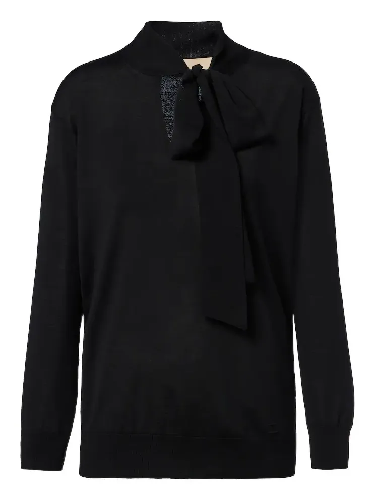 Valentino Garavani Bow-detail wool sweater