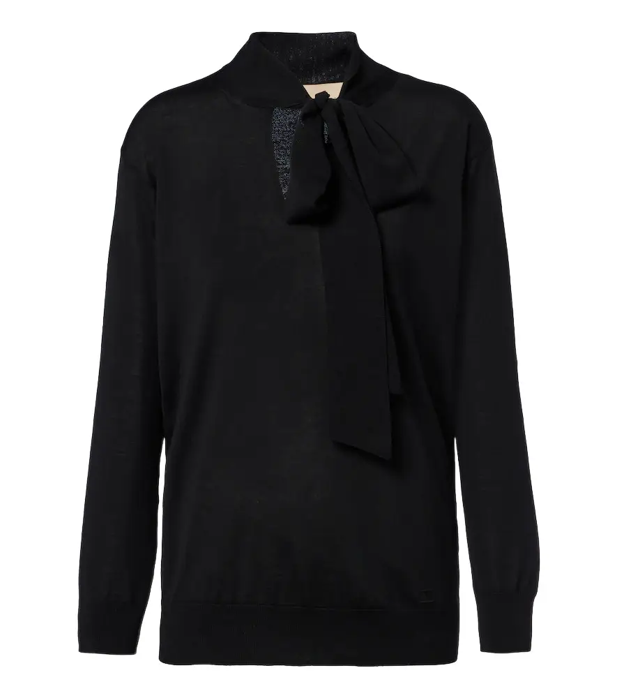 Valentino Bow-detail wool sweater | Image 1 Valentino Bow-detail wool sweater | Image 1