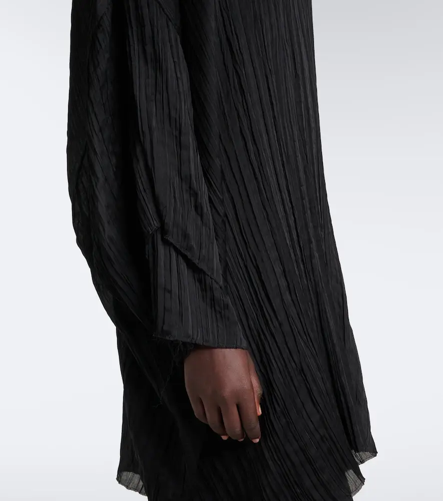 The Row Catena oversized pleated silk blouse | Thumbnail 4
