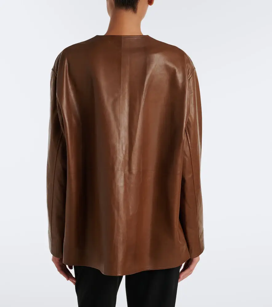 The Row Quintus leather jacket | Thumbnail 2 The Row Quintus leather jacket | Thumbnail 2