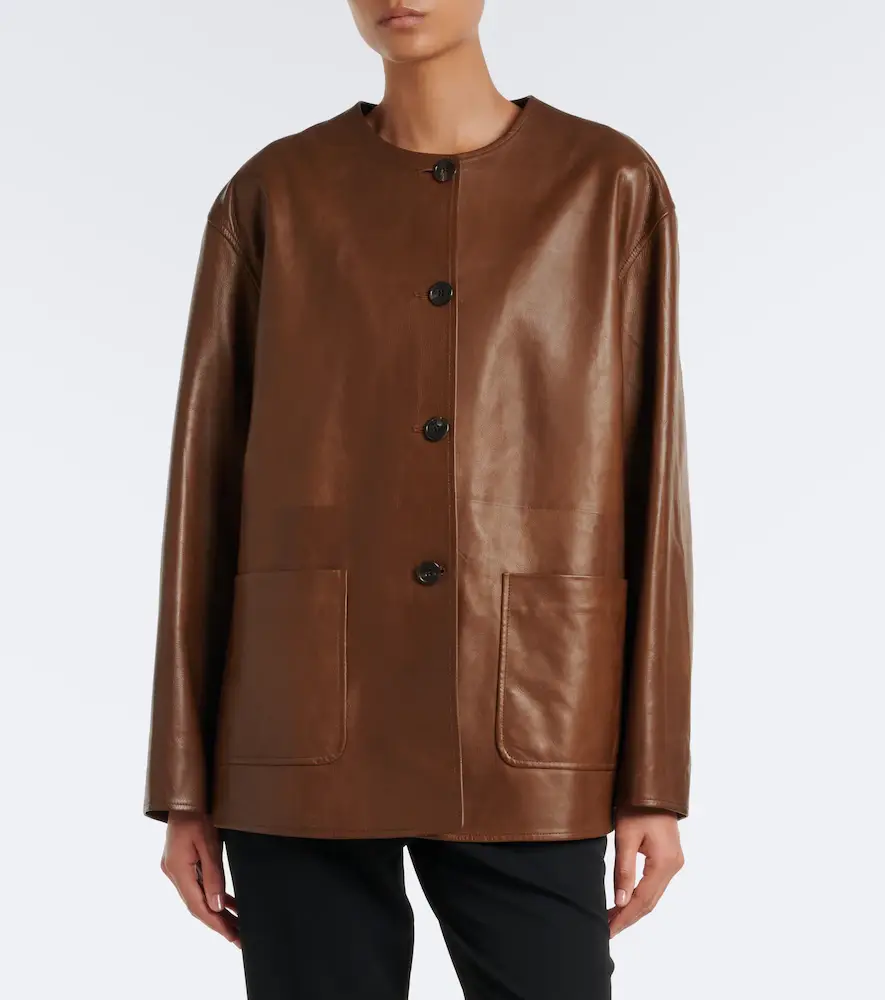 The Row Quintus leather jacket | Thumbnail 3 The Row Quintus leather jacket | Thumbnail 3