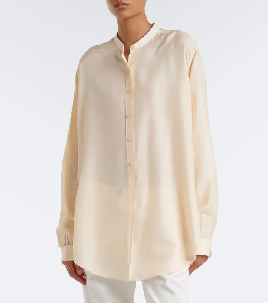 The Row Lula silk satin shirt | Thumbnail 3 The Row Lula silk satin shirt | Thumbnail 3
