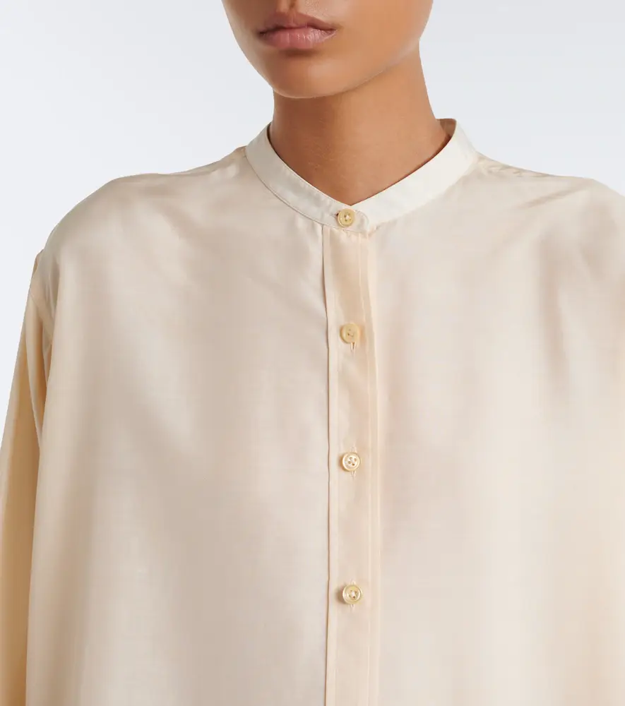 The Row Lula silk satin shirt | Thumbnail 4 The Row Lula silk satin shirt | Thumbnail 4