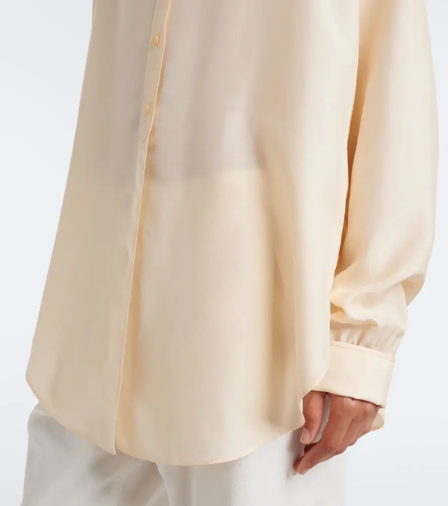 The Row Lula silk satin shirt | Thumbnail 6 The Row Lula silk satin shirt | Thumbnail 6