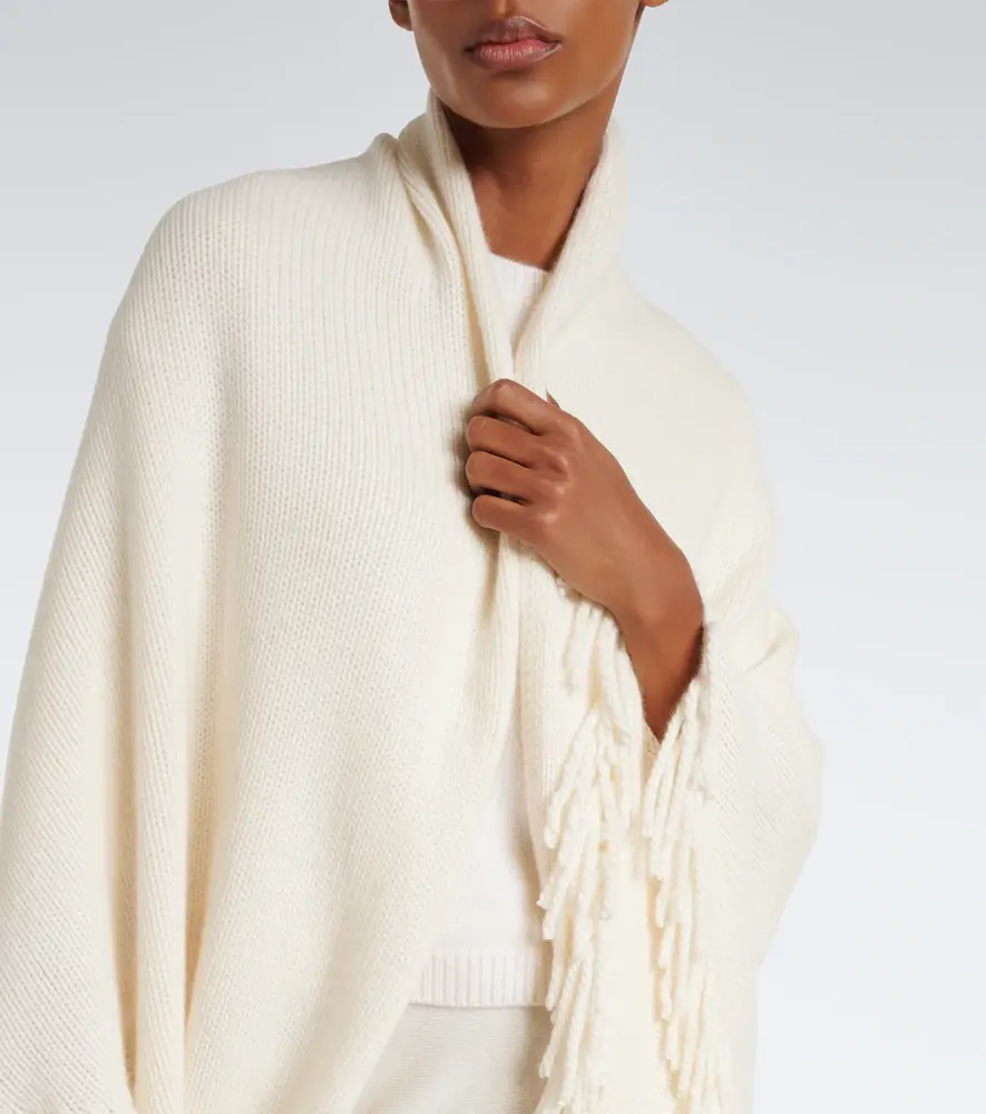 Arch4 Duchess fringed cashmere poncho | Thumbnail 2 Arch4 Duchess fringed cashmere poncho | Thumbnail 2