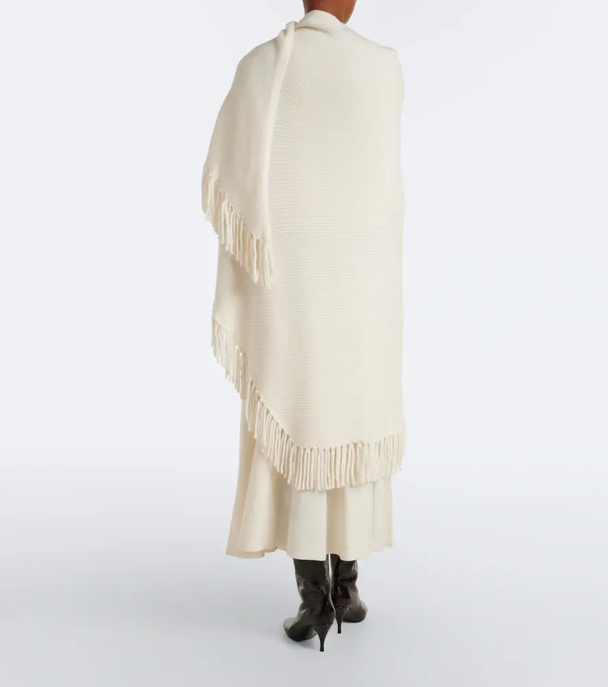 Arch4 Duchess fringed cashmere poncho | Thumbnail 3 Arch4 Duchess fringed cashmere poncho | Thumbnail 3