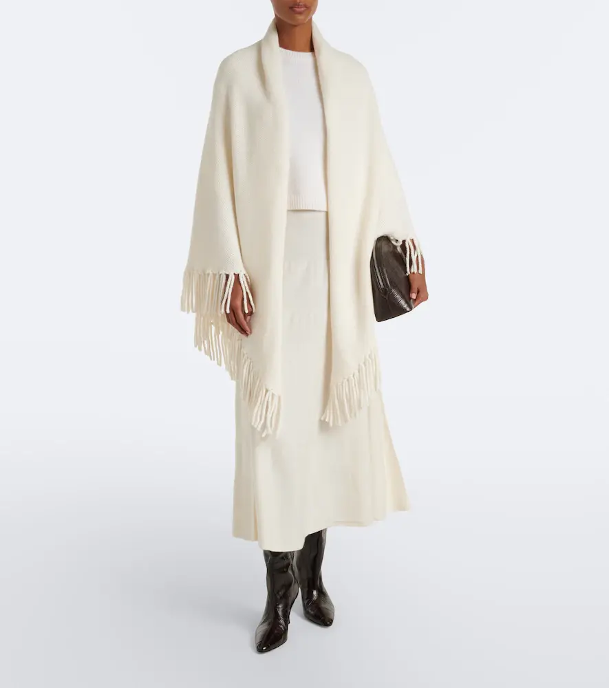 Arch4 Duchess fringed cashmere poncho | Thumbnail 4 Arch4 Duchess fringed cashmere poncho | Thumbnail 4