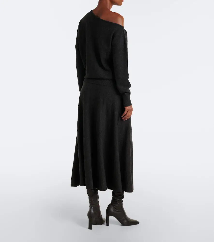 Arch4 Helma cashmere midi skirt | Thumbnail 2