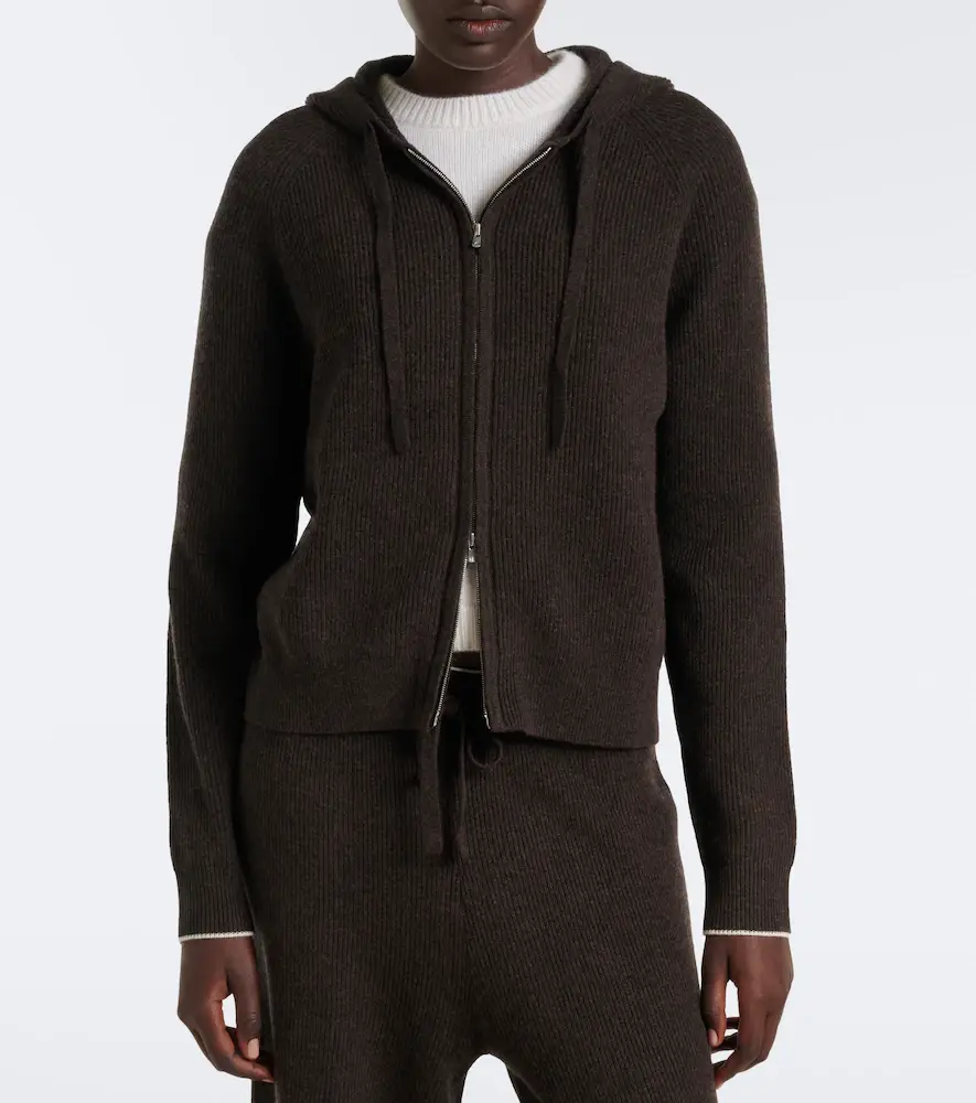Arch4 Bray ribbed-knit cashmere hoodie | Thumbnail 5