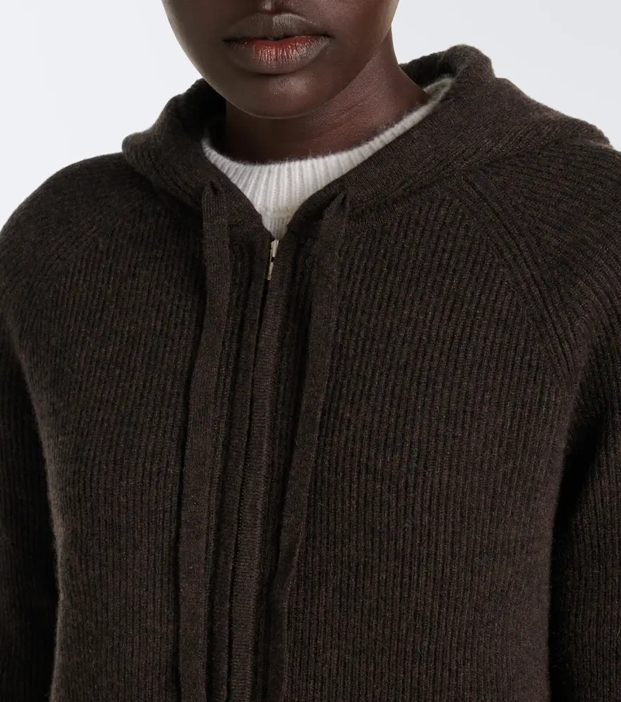 Arch4 Bray ribbed-knit cashmere hoodie | Thumbnail 6