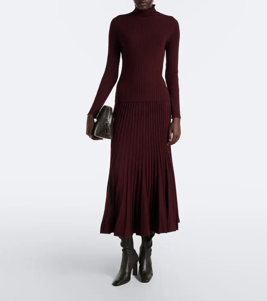 Arch4 Sabrina cashmere midi skirt | Thumbnail 5